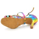 Chaussures de danse arc-en-ciel 4