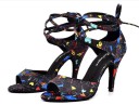 Chaussures de danse avec imprimé de cœurs 1