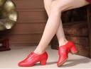 Chaussures de danse en cuir pour femmes 2