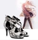 Chaussures de danse pour femmes avec motif serpent 1