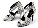 Chaussures de danse pour femmes avec motif serpent 2