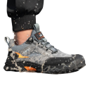 Chaussures de travail pour hommes avec semelle résistante et tige respirante en microfibre grise pour le travail et un usage quotidien 2