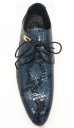 Chaussures de ville pour hommes en style serpent J1510 4