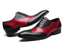 Chaussures élégantes pour hommes - Noir et rouge 2
