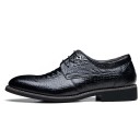 Chaussures pour hommes en cuir de serpent J15094 1