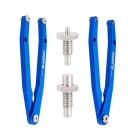 Chave de gancho ajustável para pinos do suporte central da corrente 165 mm M5 ferramenta para ajuste de bloqueios SPD para bicicletas de estrada 3