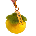 Chaveiro 8 cm Fruta de pelúcia Pendurador macio para chaves Decoração adorável para mochila bolsa Mochila escolar Presente para crianças 2