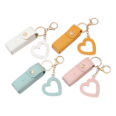 Chaveiro 9 x 3 cm Estojo para batom em pele PU Mini bolsa portátil para chaves Bolsa Acessório de cosmético elegante 1