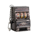 Chaveiro com máquina de jogo rotativa 7 x 3 cm Chaveiro em plástico com tema pokémon Brinquedo para chaves Gadget para crianças e adultos 2