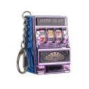 Chaveiro com máquina de jogo rotativa 7 x 3 cm Chaveiro em plástico com tema pokémon Brinquedo para chaves Gadget para crianças e adultos 5