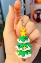 Chaveiro com ornamento de Natal 6