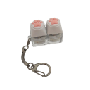 Chaveiro compacto com duas teclas de silicone macias em forma de pata. Ajuda a aliviar o stress e a tensão durante o trabalho e o estudo. 4