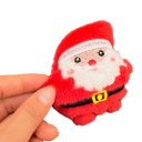 Chaveiro de pelúcia Pai Natal 8 x 8,5 cm Pendente de Natal para chaves e mochila Decoração fofa Presente de Ano Novo para crianças e adultos 2