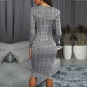 Checked Bodycon Dress 3