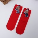 Cheerful Christmas socks made of cotton with a colourful winter design Comfortable socks for festive days Universal size Pack contains one pair 8