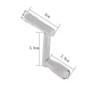 Cheie de acordare pentru instrumente de percuție 4x3,9x2,9x0,98 cm Aliaj de zinc rezistent Cheie metalică universală pentru acordarea precisă 4