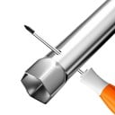 Cheie tubulară pentru baterie 23/27 mm cheie de instalare cu cap hexagonal 252 × 23 × 27 mm unelte manuale pentru montajul bateriilor de chiuvetă 4