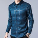 Chemise à carreaux pour homme F423 4