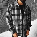 Chemise à carreaux pour homme F858 1