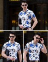 Chemise à motifs de rose J715 2