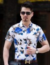 Chemise à motifs de rose J715 6