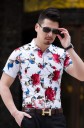 Chemise à motifs de rose J715 8