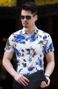 Chemise à motifs de rose J715 12