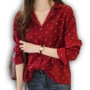 Chemise à pois pour femmes 1