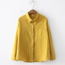 Chemise à rayures pour femmes à manches longues 7