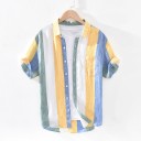 Chemise à rayures pour homme F609 5