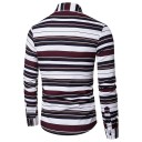 Chemise à rayures pour homme F779 1