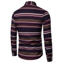 Chemise à rayures pour homme F779 2