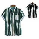 Chemise à rayures pour homme F796 1
