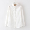 Chemise blanche pour femmes à manches longues 3