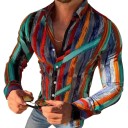 Chemise colorée pour homme F546 4