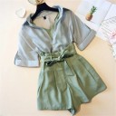 Chemise, débardeur et shorts pour femmes 4