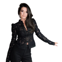 Chemise en dentelle élégante pour femmes avec col Blouse unie avec fermeture à boutons Top stylé en polyester léger pour le travail et les loisirs 15