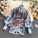 Chemise et jupe à imprimé pour femmes 4