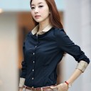 Chemise femme bleu marine 1