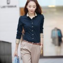 Chemise femme bleu marine 2