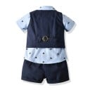Chemise, gilet et shorts pour garçons L1695 3