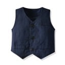 Chemise, gilet et shorts pour garçons L1695 4