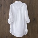 Chemise longue blanche pour femmes 1