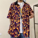 Chemise pour femmes avec des flammes 2