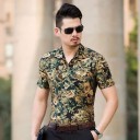 Chemise pour homme à fleurs F795 4