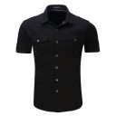 Chemise pour homme à manches courtes F678 4