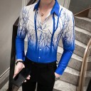 Chemise pour homme avec des arbres 1