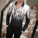 Chemise pour homme avec des arbres 2