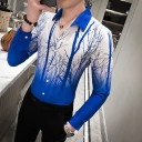 Chemise pour homme avec des arbres 4