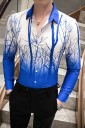 Chemise pour homme avec des arbres 5